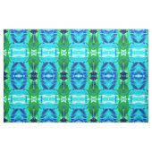 Tissu Blue Aqua Leaves (Fat Quarter)