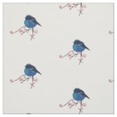 Tissu Blue Birds Spring Art (Échantillon)