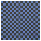 Tissu Blue & Black Checkerboard (Échantillon)