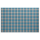 Tissu Blue Black White Plaid Tartan Pattern Design  (Yard)