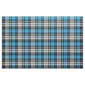 Tissu Blue Black White Plaid Tartan Pattern Design  (Fat Quarter)