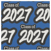 Tissu Blue Bold Brush Class of 2027 (Fermer)