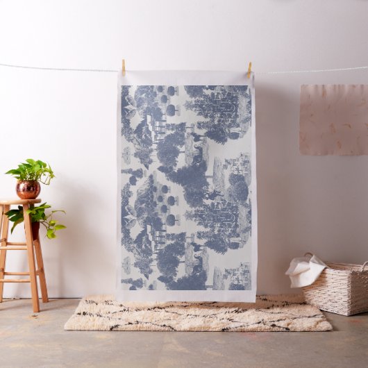 Tissu Blue Christmas Winter Wonderland 30" (In Situ)