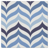 Tissu Blue Couleurs Chevron Pattern (Échantillon)