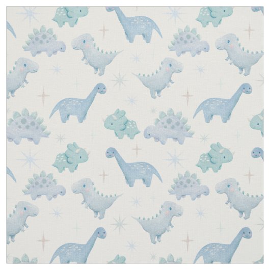 Tissu Blue Dinosaur Motif Boys (Échantillon)