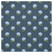 Tissu Blue Hydrangea Grandmillennial Navy Blue (Échantillon)
