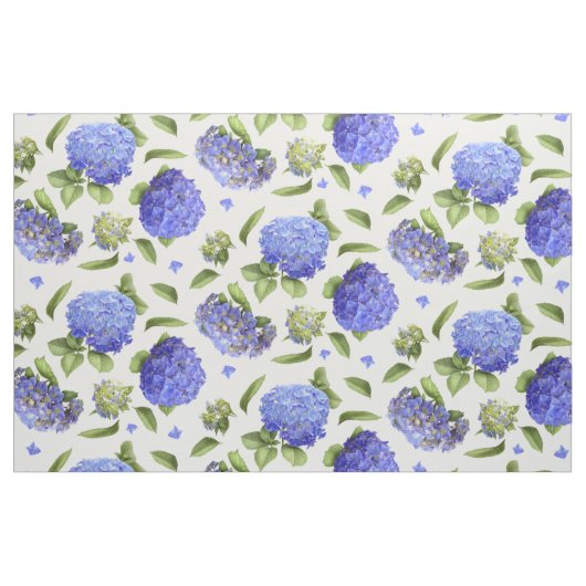 Tissu Blue Hydrangeas (Yard)