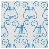 Tissu Blue Lyre (Échantillon)