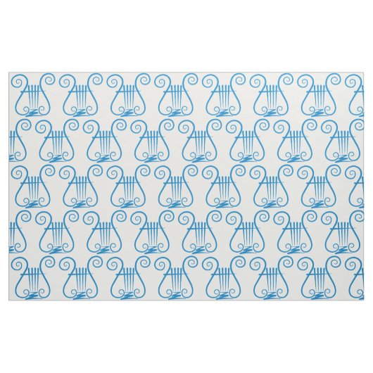 Tissu Blue Lyre (Fat Quarter)
