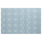Tissu Blue mandala pattern on striped background (Fat Quarter)