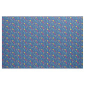 Tissu Blue Multicolor 80s Memphis Motif (Fat Quarter)