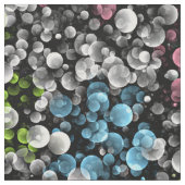 Tissu Blue Orange Pink Lime Vert Pois Motif (Fermer)