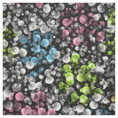 Tissu Blue Orange Pink Lime Vert Pois Motif (Échantillon)