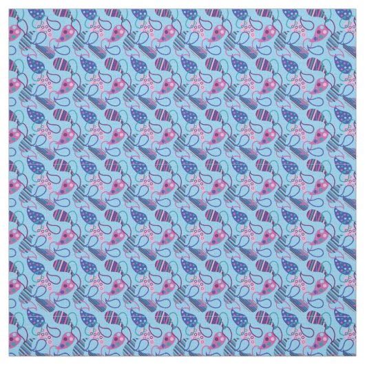 Tissu Blue Paisley (Échantillon)
