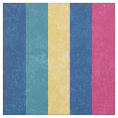 Tissu Blue Raspberry Orange Yellow White Stripes Pattern (Fermer)