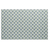 Tissu Blue Rose Floral Pattern (Fat Quarter)