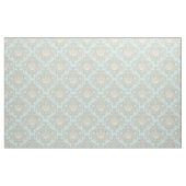 Tissu Blue Scallop Shell Leaf Soll Damask Ocean Beach (Yard)