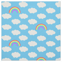 Blue Skies Rainbows Motif
