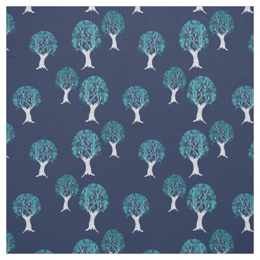 Tissu Blue Trees (Échantillon)