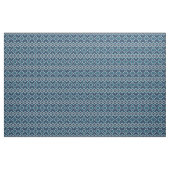Tissu Blue & White Faux Knit Sweater Snowflakes Pattern (Yard)