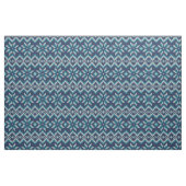 Tissu Blue & White Faux Knit Sweater Snowflakes Pattern (Fat Quarter)
