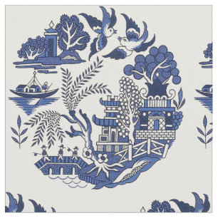 Tissu Blue Willow Design