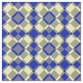 Tissu Blue Yellow Checker Argyle Pattern (Fermer)