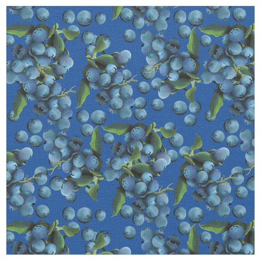 Tissu Blueberges pluvieuses (Fermer)