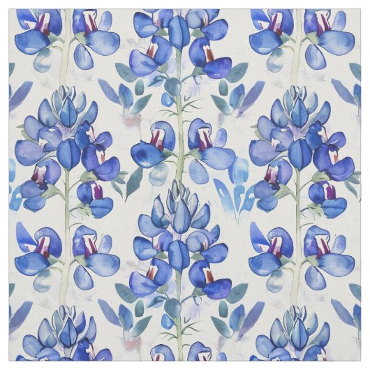 Tissu Bluebonnet Texas Wild Flower Motif (Échantillon)