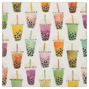 Tissu BOBRA'S Colorful Boba Tea