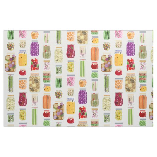Tissu Bocaux à canne à nourriture (Fat Quarter)