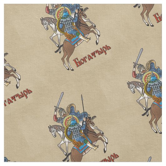 Tissu Bogatyr russe médiéval (Fermer)