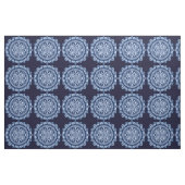 Tissu Bohemian Navy Blue Tie Dye Mandala (Fat Quarter)
