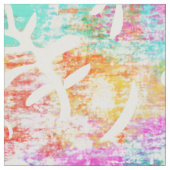 Tissu Boho Abstrait Matisse Formes botaniques (Fermer)