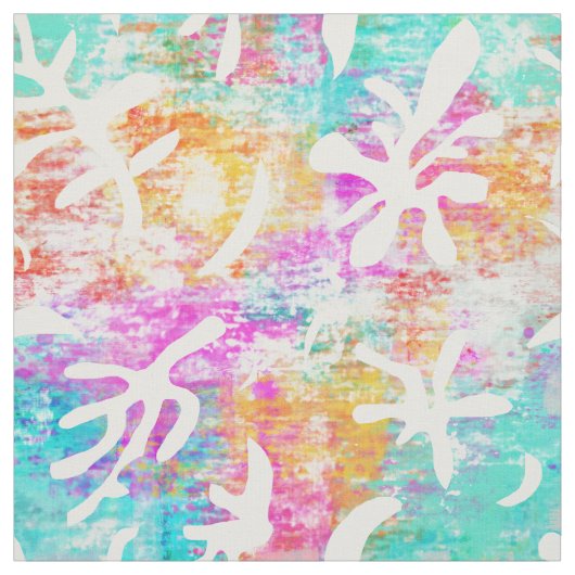 Tissu Boho Abstrait Matisse Formes botaniques (Échantillon)