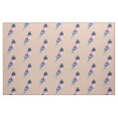 Tissu Boho bleu, violet et rose avec beige (Fat Quarter)