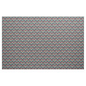 Tissu Boho Chevron Motif | Zigzag turquoise, corail et c (Yard)
