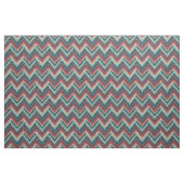 Tissu Boho Chevron Motif | Zigzag turquoise, corail et c (Fat Quarter)