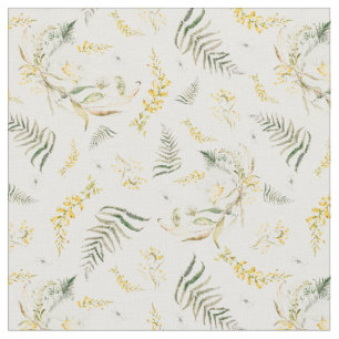 Tissu Boho Fleur sauvage de printemps