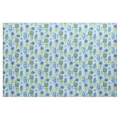 Tissu Boho Floral Blue (Yard)