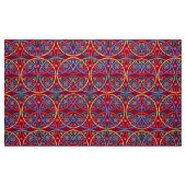 Tissu Boho Flower Power sur Deep Magenta (Fat Quarter)