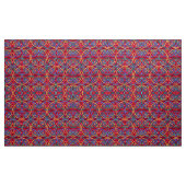 Tissu Boho Flower Power sur Deep Magenta (Yard)