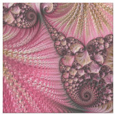 Tissu Boho Funky Eclectique Rose Noir Abstrait Fractal (Fermer)