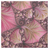 Tissu Boho Funky Eclectique Rose Noir Abstrait Fractal (Échantillon)
