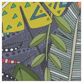 Tissu boho hojas minuit (Fermer)