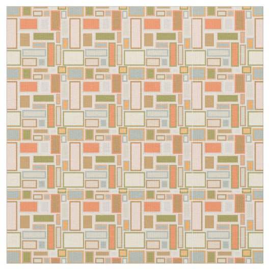 Tissu Boho Rectangles (Fermer)