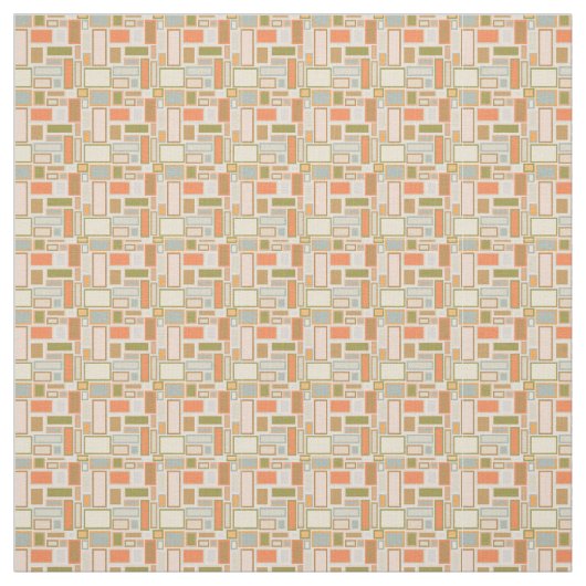 Tissu Boho Rectangles (Échantillon)