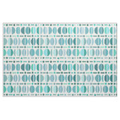 Tissu Boho Retro Bowls Motif Turquoise (Fat Quarter)
