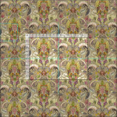 Tissu boho rococo bambou (Carreau)