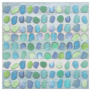 Tissu Bois de flottage en verre de plage de mer